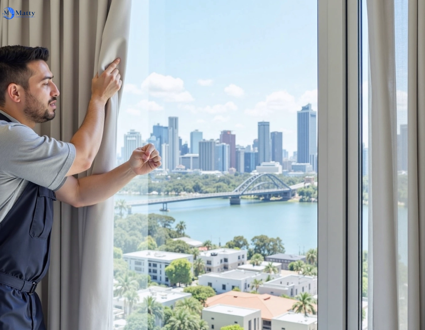 Professional curtain steam cleaning service kembla-heights-nsw QLD by Matty Curtain Cleaning